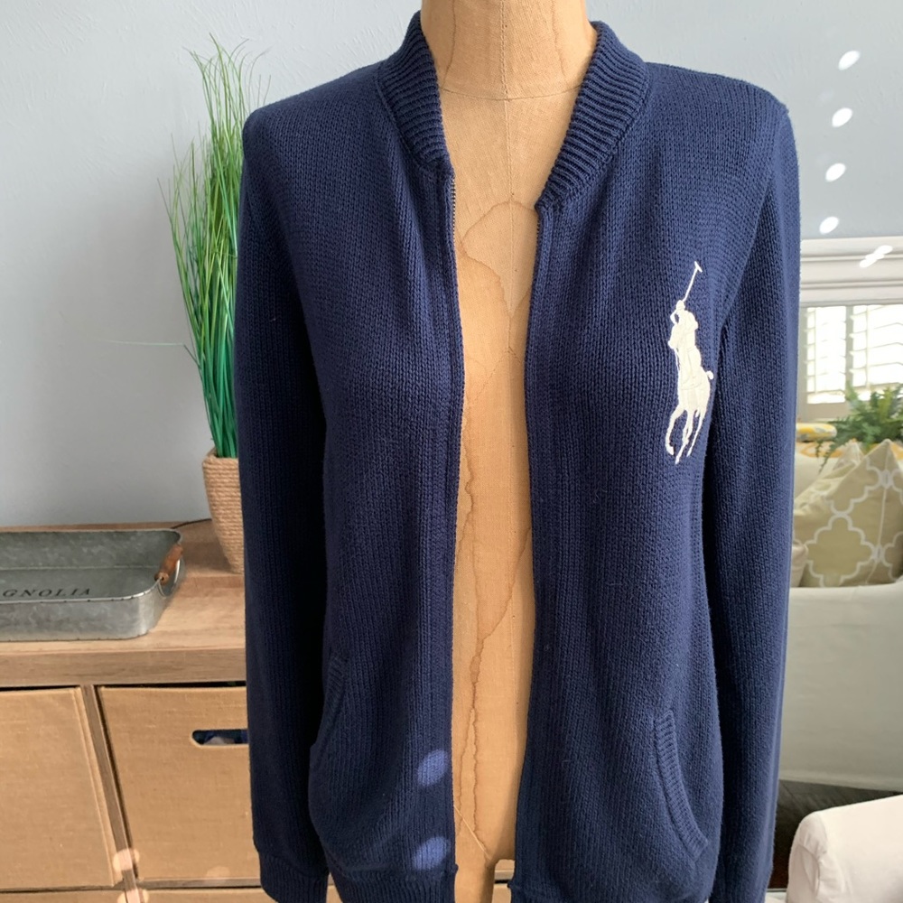 Polo navy cardigan